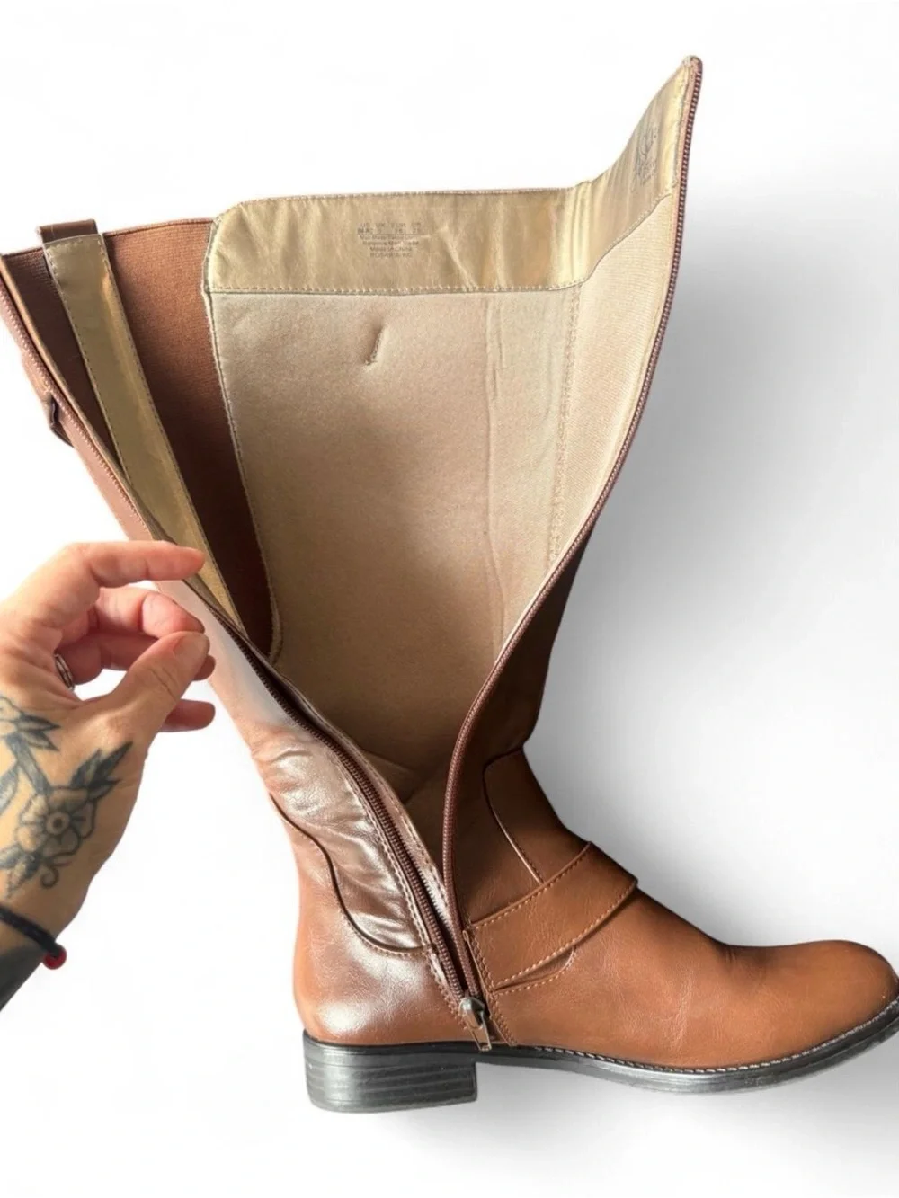 LifeStride Xandy Wide Calf Brown Boot Size 8